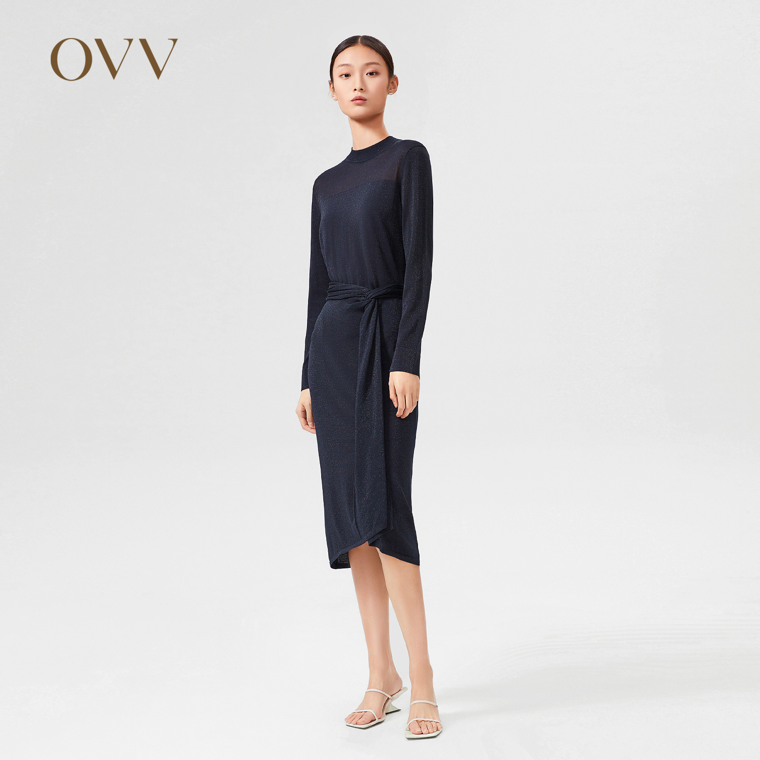 OVV半裙针织通勤春夏真丝