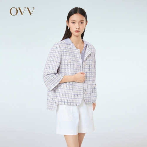 OVV经典粗花呢夹克外套