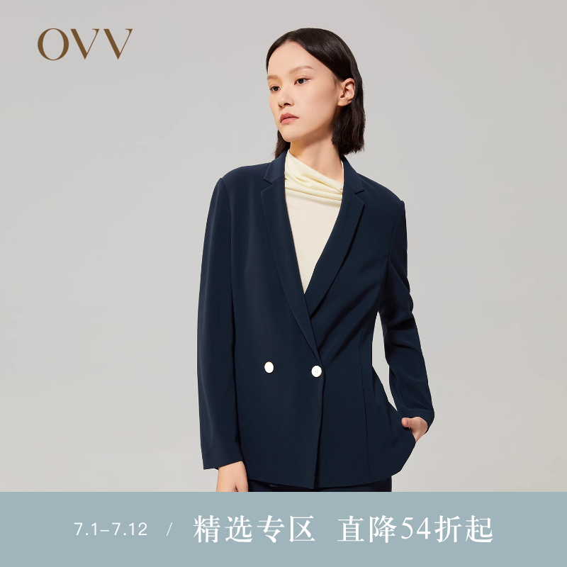 【日本进口三醋酸】OVV Outlet秋冬女装轻薄透气套装西服外
