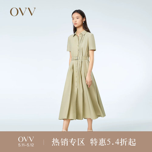 OVV春夏热卖女装抽褶收