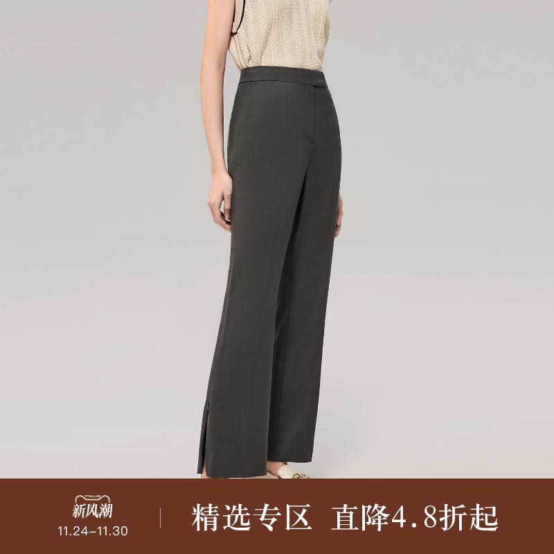 秋冬OVVOL通勤西服直筒裤