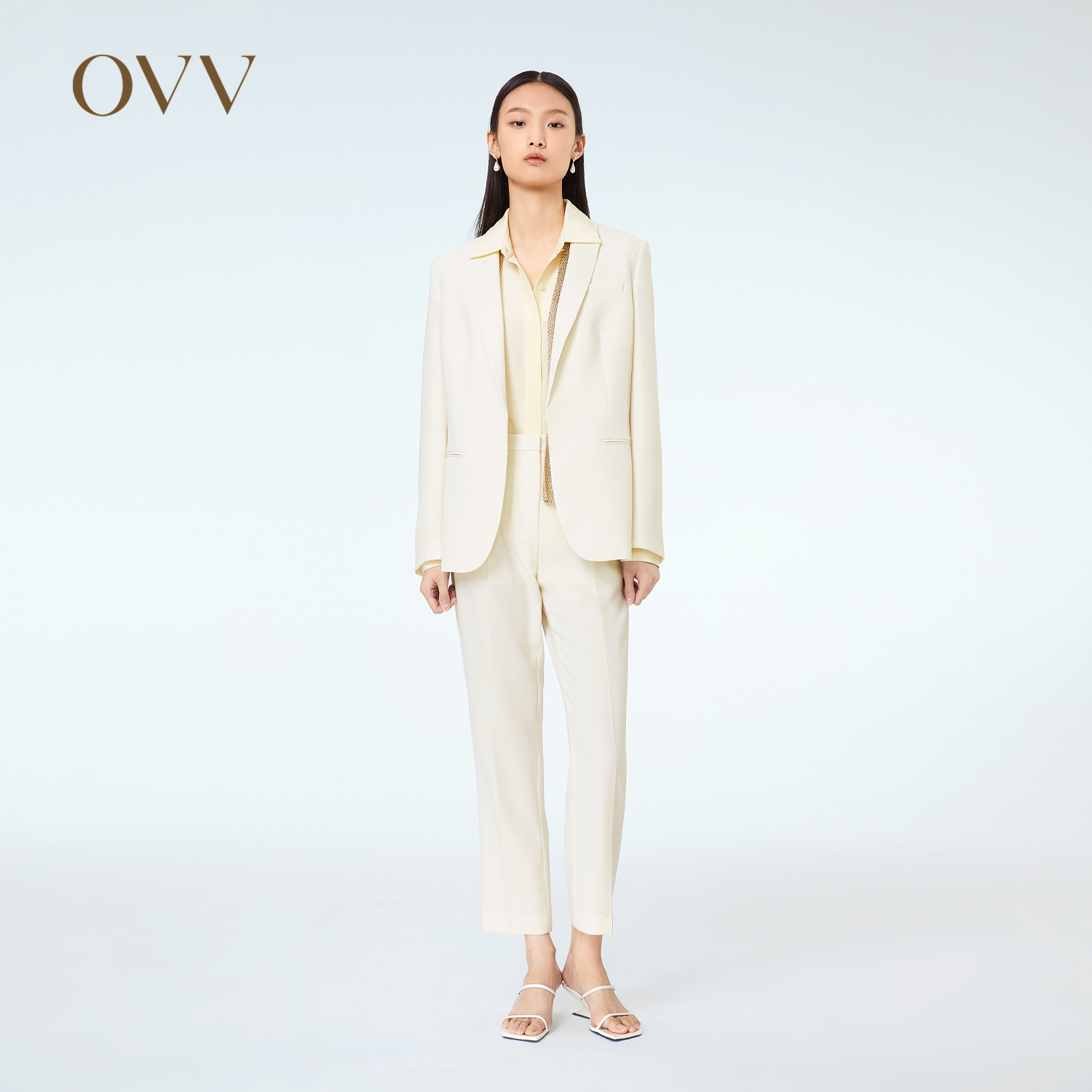日本OVV休闲烟管裤烟管裤
