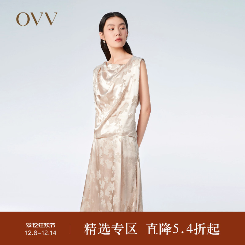 OVV无袖光泽感上衣春夏