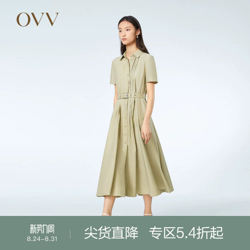 OVV春夏热卖女装抽褶收