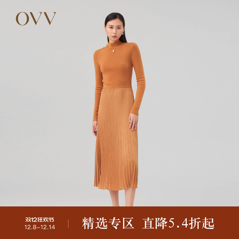 OVV秋冬新款女装针织半