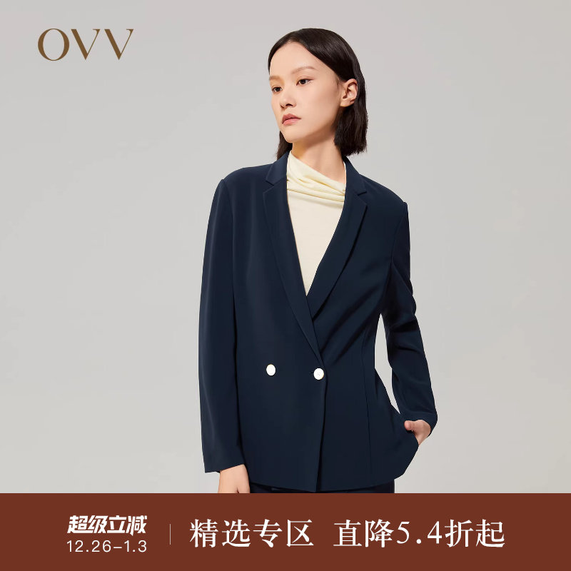 【日本进口三醋酸】OVV Outlet秋冬女装轻薄透气套装西服外