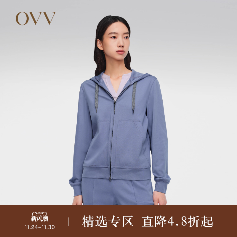 OVV休闲高级运动卫衣连帽卫衣