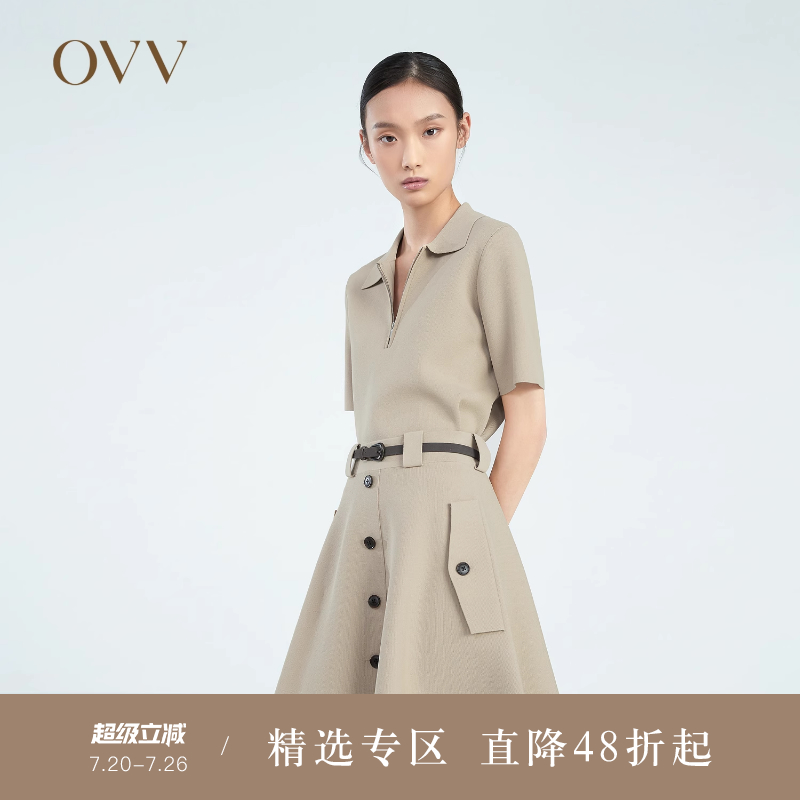 OVV春夏短袖针织衫休闲