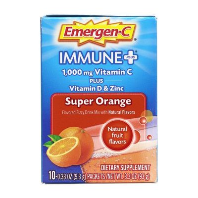 美国进口 Emergen-C VC泡腾粉维生素C泡腾冲剂 富含维生素C 30包