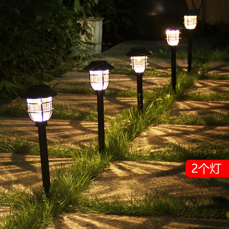 太阳能地灯户外防水草坪庭院景观灯院子地插式P花园灯防水露营氛