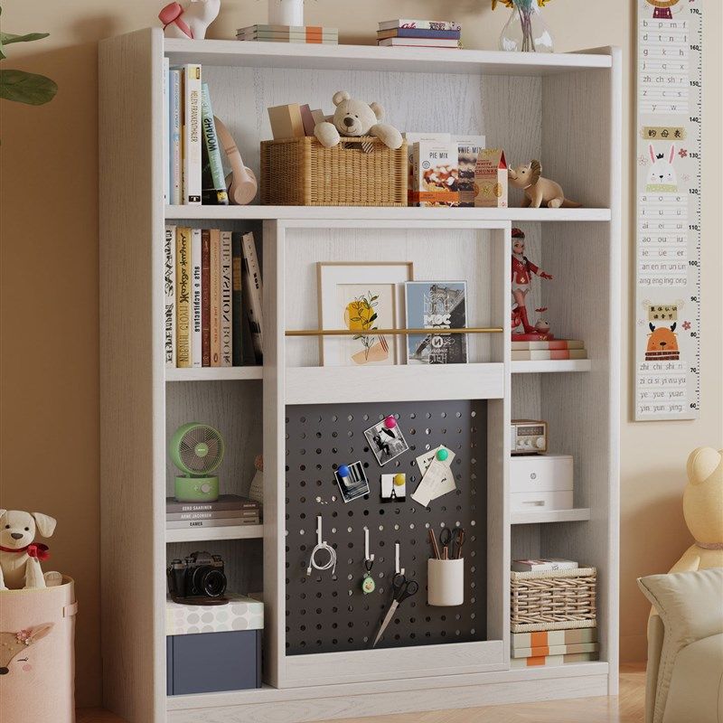 儿童房实木书架落地置物架客厅靠墙收纳架家用简易书柜储物柜,住宅家具,书架,淘宝优惠券,粉丝福利购,淘宝优惠卷