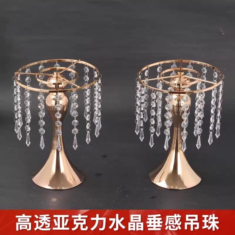 婚庆道具水晶桌花器皿花架摆件欧式铁艺花器主桌装饰插花器签到台,节庆用品/礼品,路引,淘宝优惠券,粉丝福利购,淘宝优惠卷