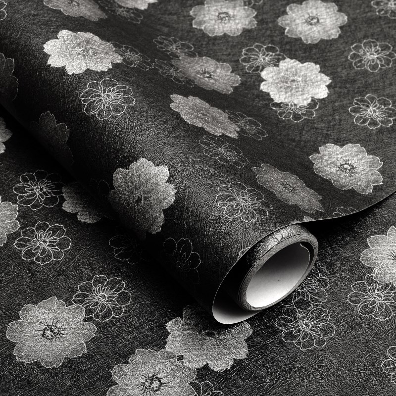 自粘玻璃贴纸防窥视全遮光窗户防晒遮阳贴膜哑P纯黑色墙纸壁纸卧