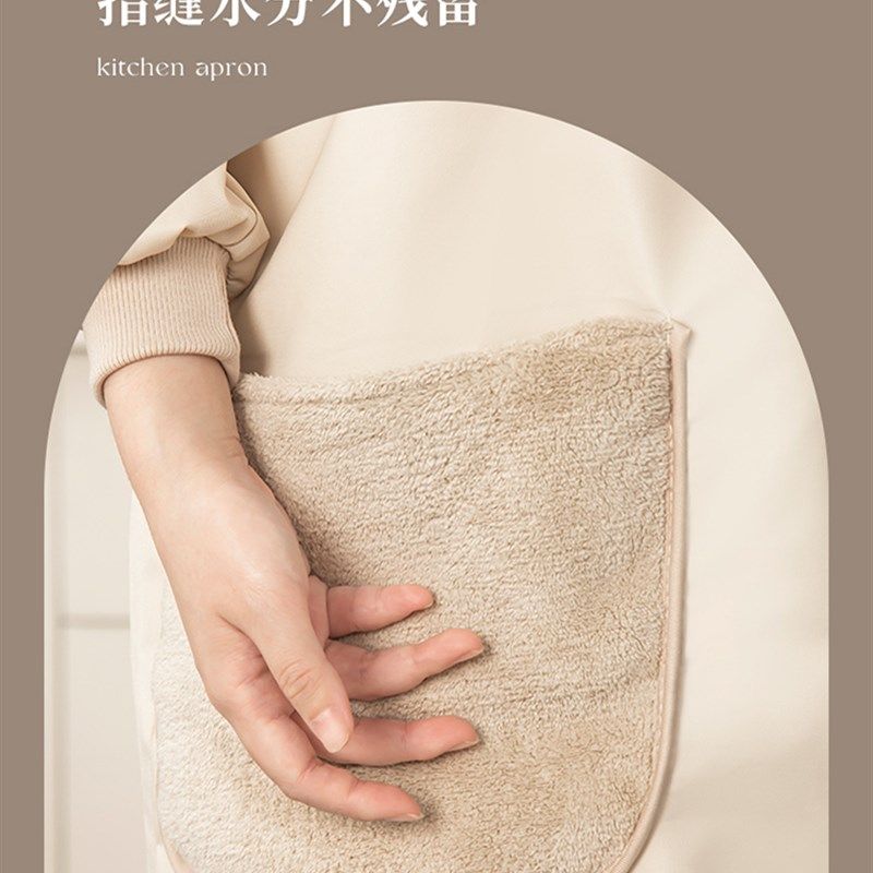 罩衣2025新款围裙厨房家用可外穿年轻防水防油工作服上班专用男女