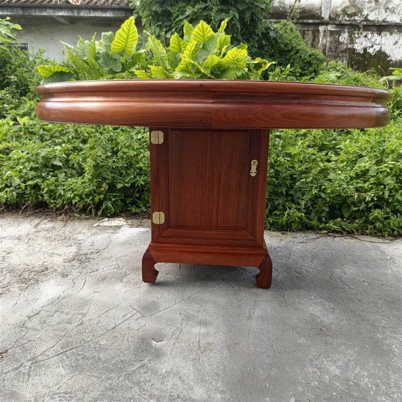 香花梨圆餐桌椅k组合经济形中式花梨木圆形餐桌椅家俱组装