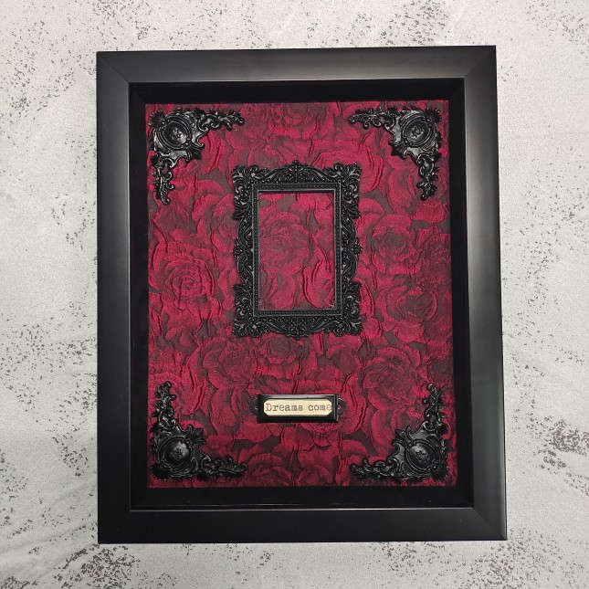 复古立体中空3cmm标本框diy手工蝴蝶昆虫放干花相框摆台画框装裱