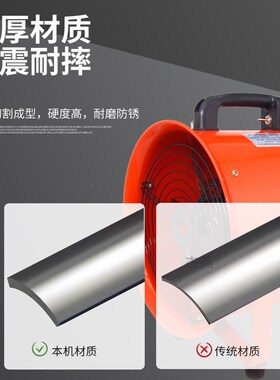 SFT-30手提式轴流风机工业除尘抽风机移动便携式轴流通风机低噪音