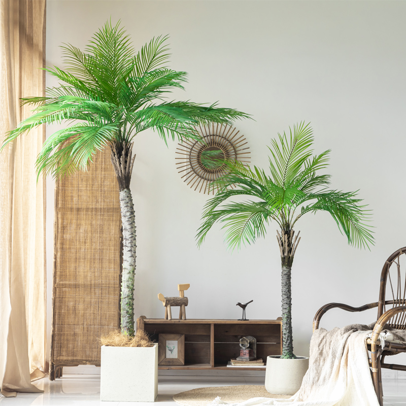 七茉大型仿真植物仿生绿植盆栽刺葵针葵假椰子树室内X落地造景装
