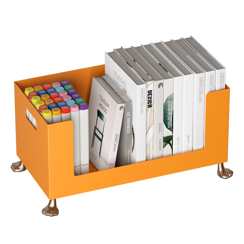 [空之喵喵]insm书桌收纳置物架桌面猫爪收纳盒简约小型书架大容量