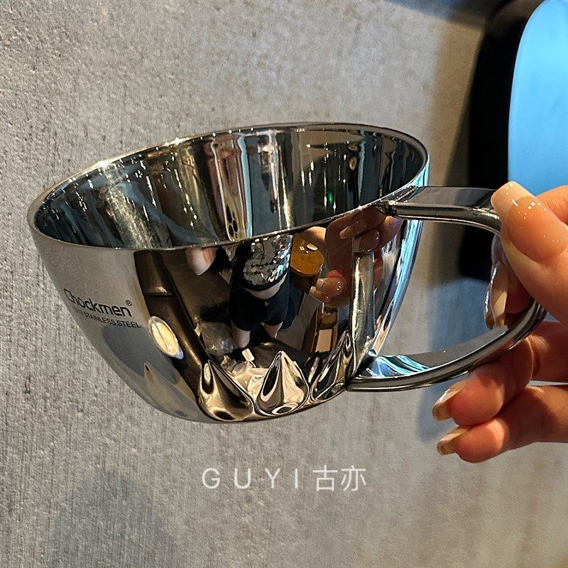 【初德国】1810不锈钢双层蒸蛋碗儿童隔热防烫宝宝米饭碗辅食防摔,餐饮具,碗,淘宝优惠券,粉丝福利购,淘宝优惠卷