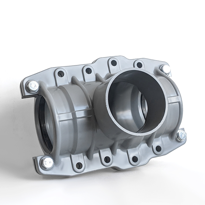 pvc水管抢修接头免粘快接速接11x0/160/200管道哈弗三通插口快接9