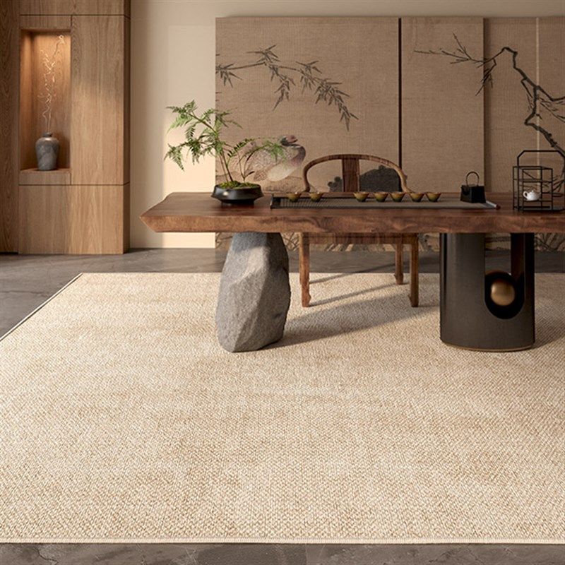 中式地毯茶室办公室茶桌地垫耐脏2024新款剑麻纹轻奢高级国风地毯,居家布艺,地毯,淘宝优惠券,粉丝福利购,淘宝优惠卷