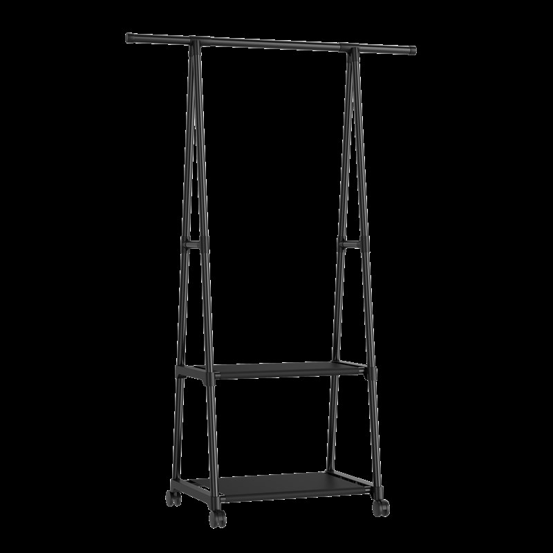 移动落地式衣帽架家用卧s室小型收纳层架简约宿舍出租房置地晾衣