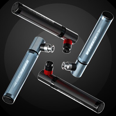 Enlee骑行打气筒自行车篮球可携式美法嘴通用小型迷你管子不锈钢