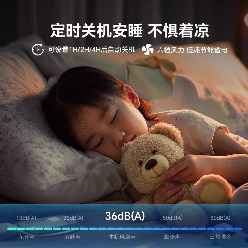 2025c新款中古风扇灯胡桃色静音餐厅书房阳台法式小尺寸吸顶电扇