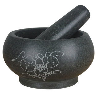 家用青石压蒜器捣蒜器怀旧大号老石臼捣碎器辅食研磨器蒜蓉捣药罐