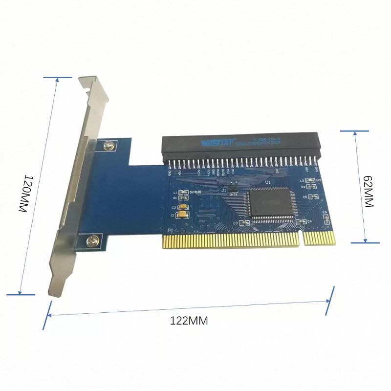 32位PCId转8位ISA卡 62脚 转接板 金税卡 税控卡 声卡 可带延长线