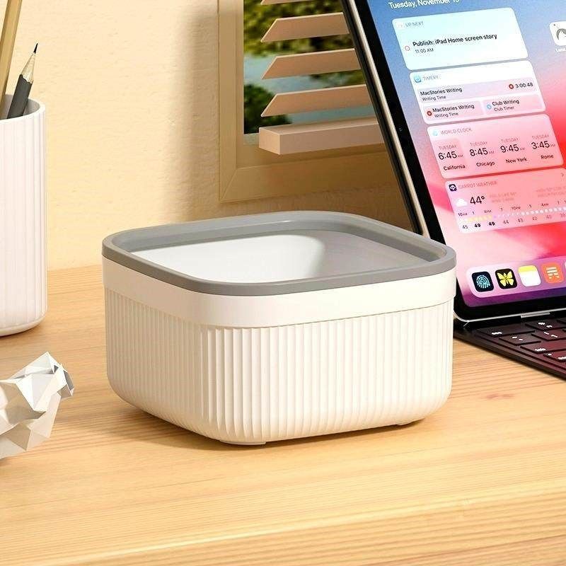 桌面垃圾桶无盖简约可爱家用塑料收纳筒ins风创意纸篓小号迷你款