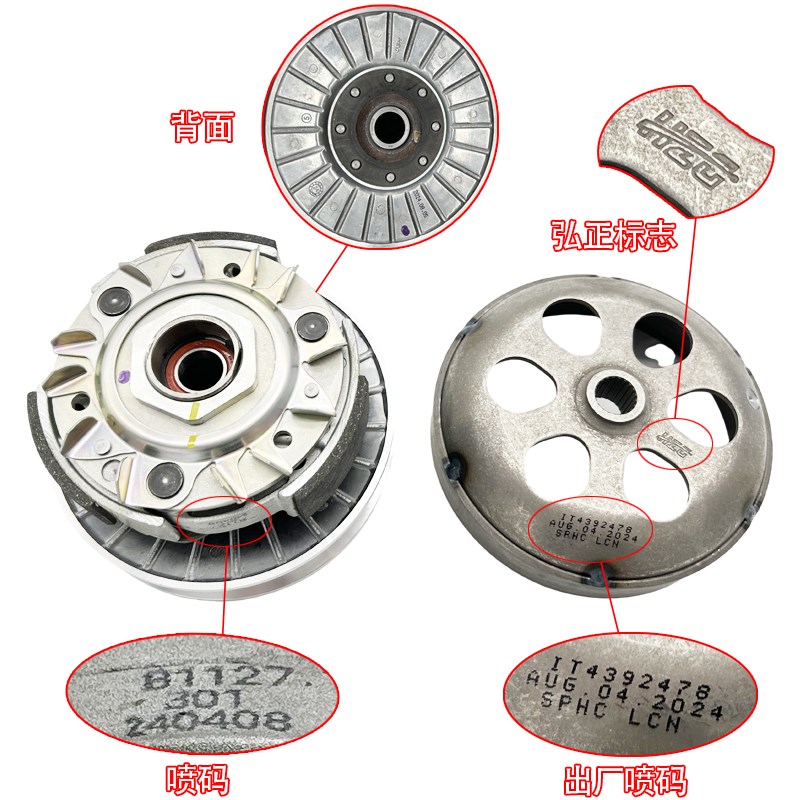 龙嘉XDV250Si XDV300Si VMAX300 IVMAX250传动皮带轮离合器驱动盘