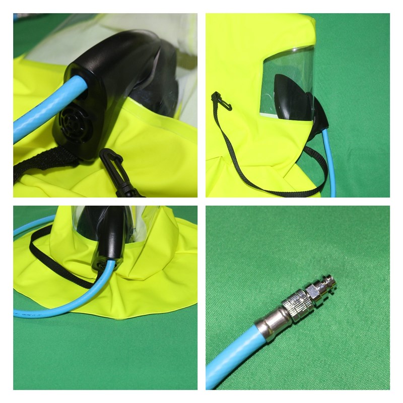 紧急逃生呼吸器面罩EEBD防烟头罩THF15呼吸器跨带方展海拓海鸥面