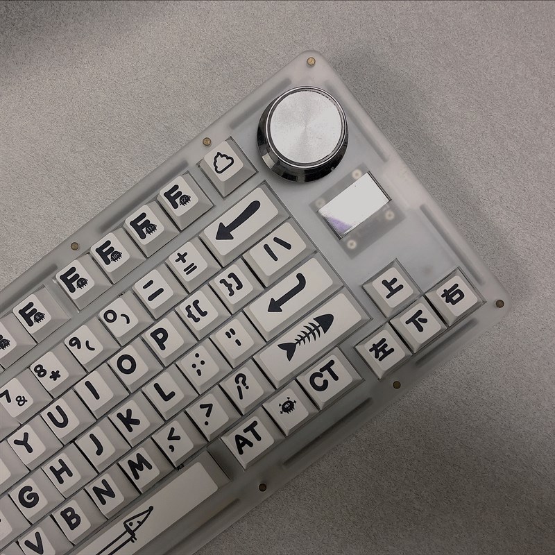 怪物派对主题大字原厂lPBT机械键盘键帽65/75/87/98/100/104键帽