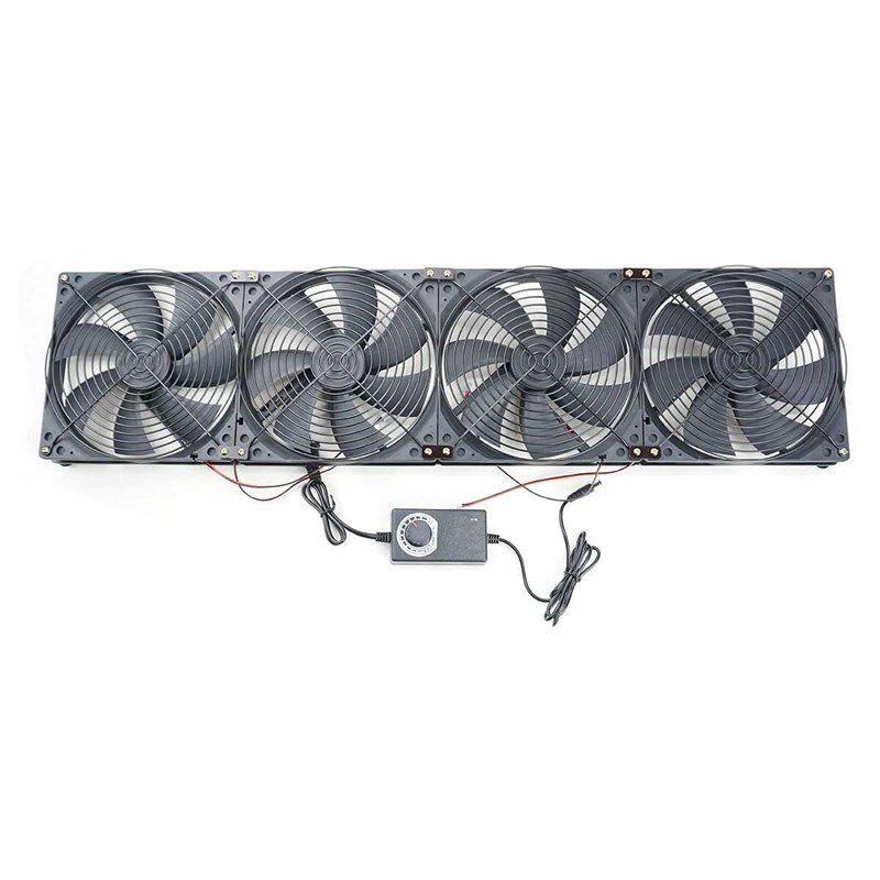 18CM超大风力风扇电脑机柜水冷排路由鱼缸车载电动车卡车加装散热