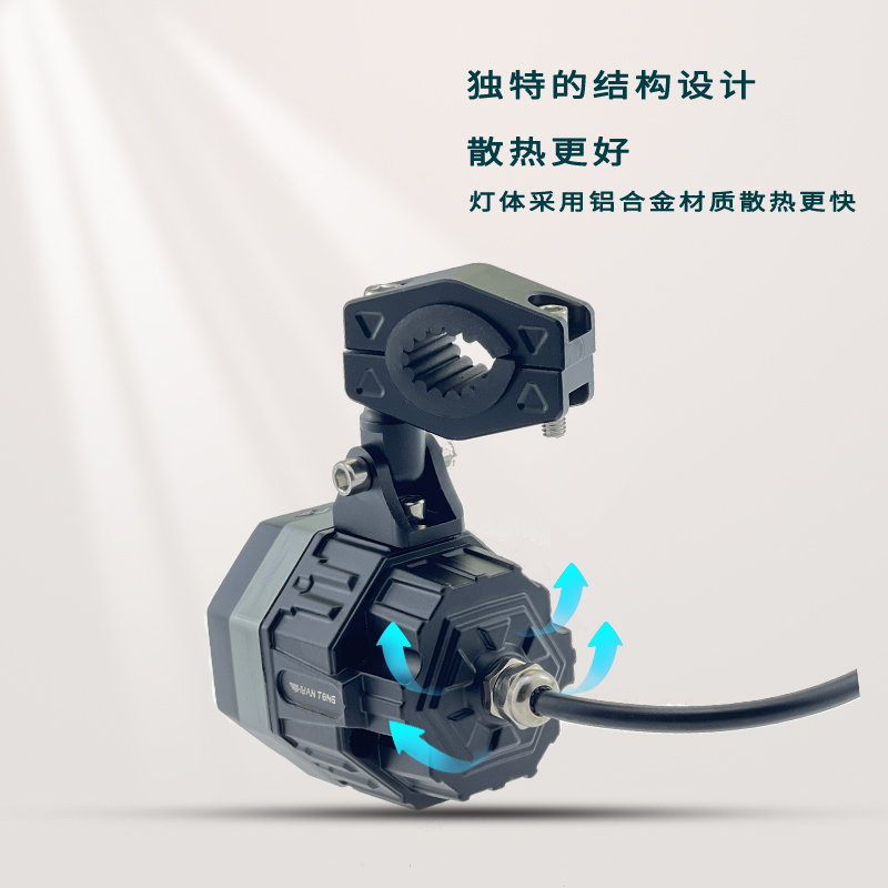 幻瞳S45机车射灯远近光LED雾灯电动车强光爆闪切线Z透镜辅助灯