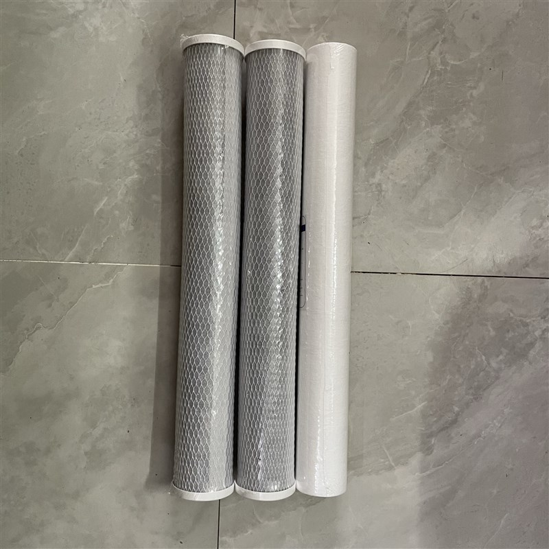 20寸商用反渗透净水器nRo纯水机前三级123级滤芯套装PP+CTO+CTO