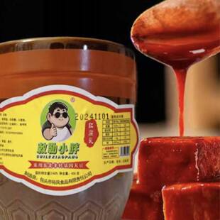 敕勒小胖红腐乳450g/罐开盖即食拌饭拌面下饭开胃豆腐乳