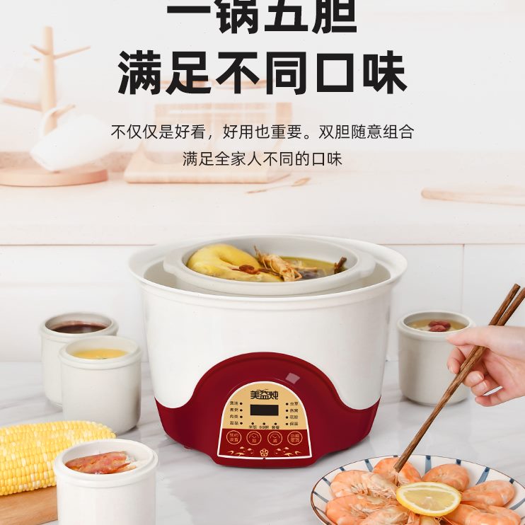高档美炖盅煮粥神器益炖燕窝隔水炖家用大容量煲汤全自动电炖锅炖