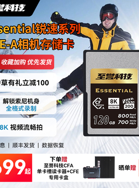 至誉科技Essential系列CFexpress Type A存储卡 CFE-A高速内存卡