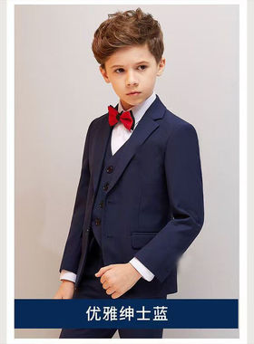 生日儿童西装套装小主持花童孩英伦西服童礼服外套钢琴演出服