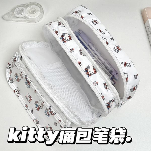 ins风凯蒂猫耐脏颜值高KT小众三大容量痛包猫文具盒学生笔袋丽鸥