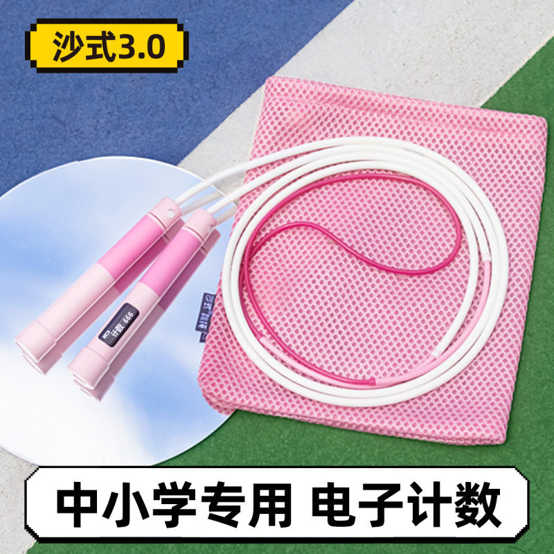 沙式3.0计数跳绳小学生儿童 双摇专业一年级不打结幼儿园初学