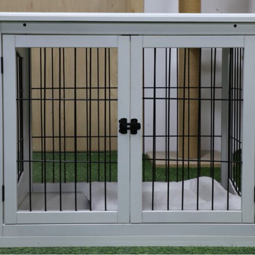 狗笼子木质宠物室内柴犬中型犬小型犬狗狗围栏家用带厕所分离狗笼