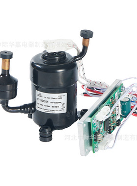 ST19DC24H微型压缩机DC24V直流压缩机制冷衣机柜空调迷你压缩机