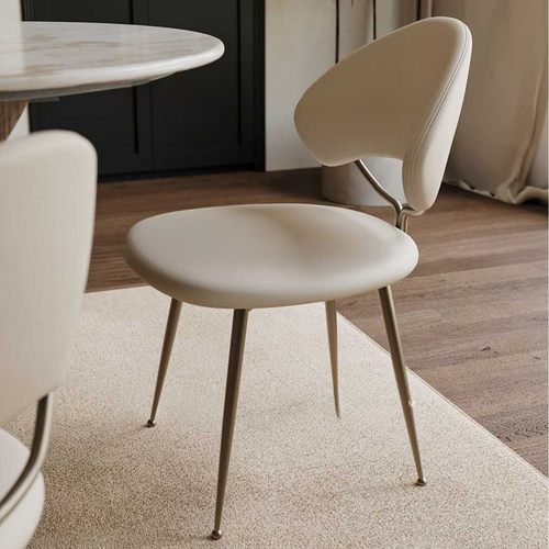 JUYI巨一意式轻奢餐椅客厅家用餐椅组合设计师款靠背现代轻奢书桌