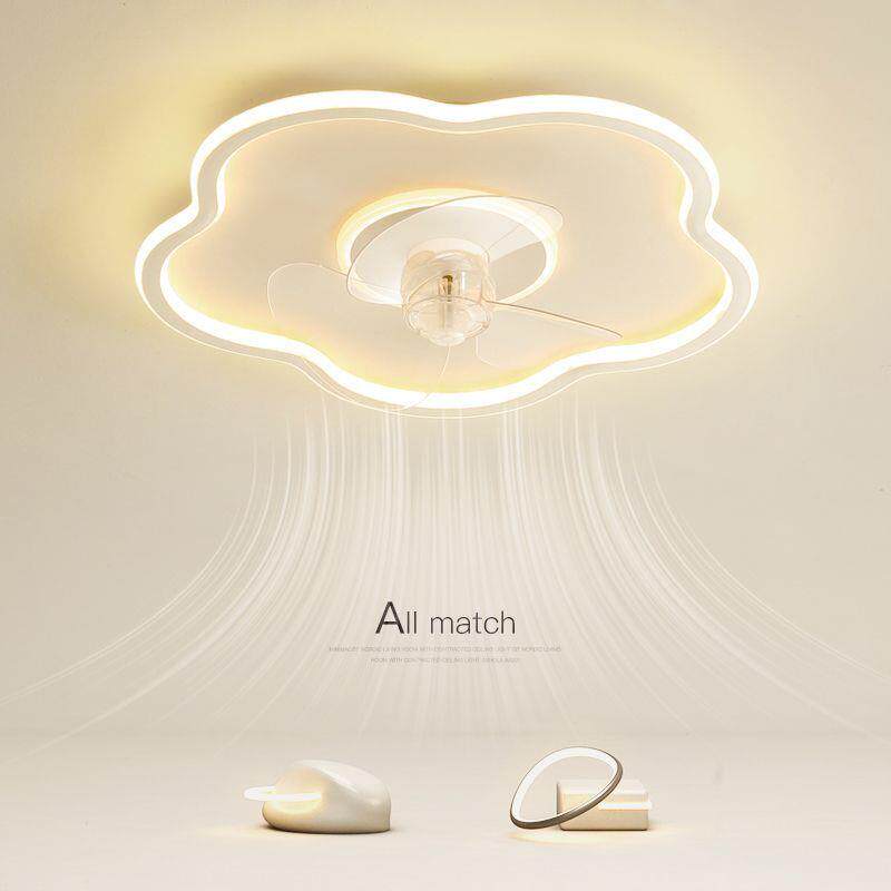 卧室风扇灯2026年新款北欧家用隐形书房餐厅电扇灯一体吸顶灯