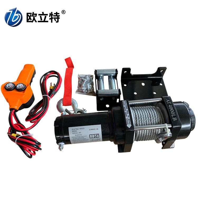 电动绞盘12v越野车自救汽车绞盘机 3000磅电动绞盘 越野车用绞盘