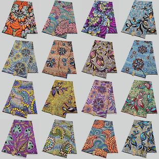 fabric golden 安卡拉蜡布金砂蜡布非洲蜡染布棉african wax